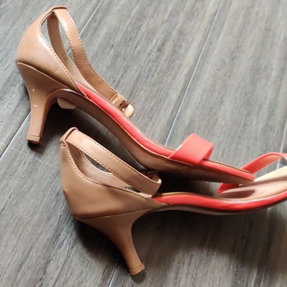 🌟Host Pick🌟 Zara Coral & Nude Ankle Strap Shoe - Picture 5 of 5